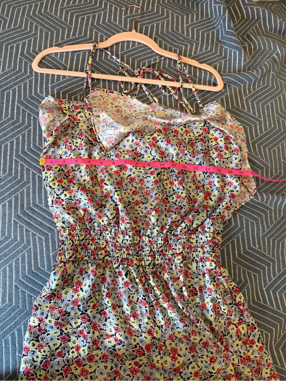 BCBGeneration Floral Ruffle Romper, size M. - Picture 8 of 13